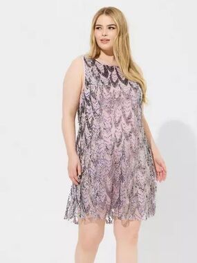 Torrid Mini Sequin Shift Dress